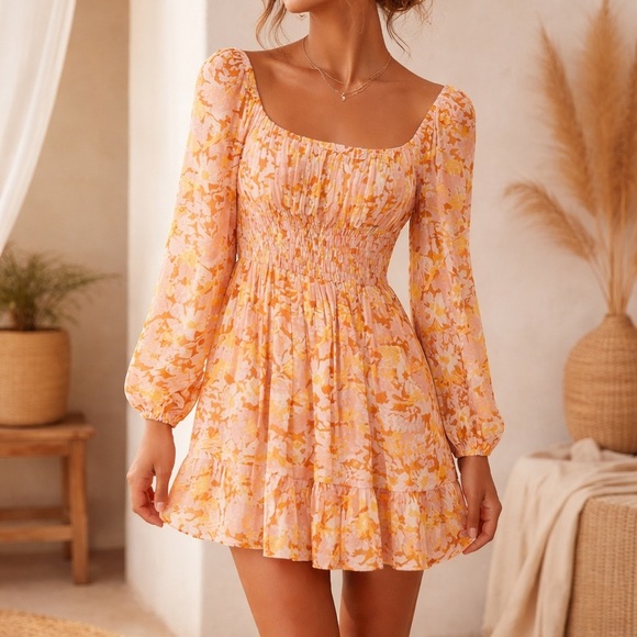 L*Space Cassidy What in Carnation Dress in Floral Multi - Picture 8 of 8